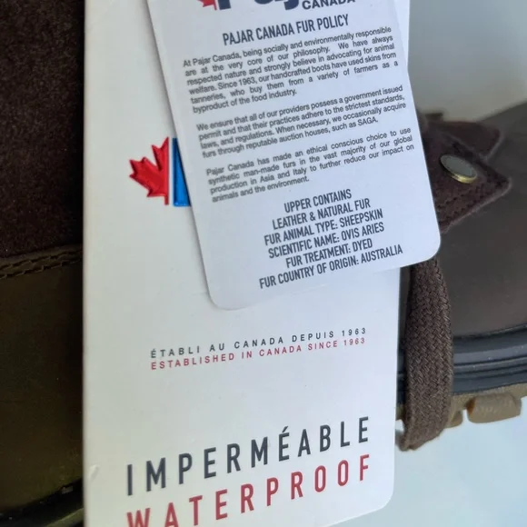 PAJAR CANADA Abbie Winter Boots Waterproof winter boots size 7.5 New in Box - Picture 9 of 10